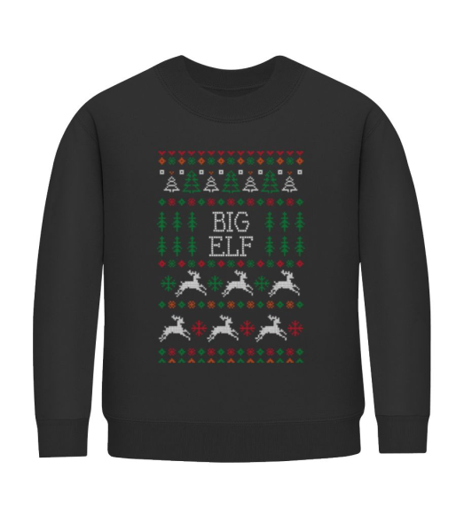 Big Elf - Sweatshirt Enfant - Noir - Devant