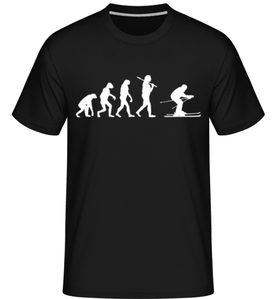 Évolution du ski -  T-Shirt Shirtinator homme - Noir - Devant