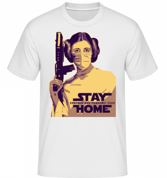 Stay Home Laila -  T-Shirt Shirtinator homme - Blanc - Vorn