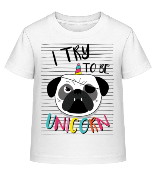 Unicorn Dog - T-shirt shirtinator Enfant - Blanc - Devant