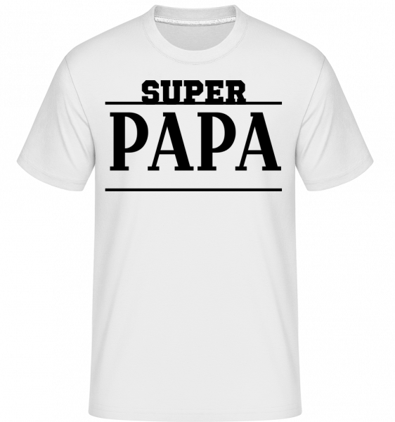 Super Papa -  T-Shirt Shirtinator homme - Blanc - Vorn