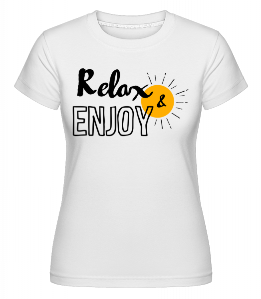 Relax Enjoy -  T-shirt Shirtinator femme - Blanc - Vorn