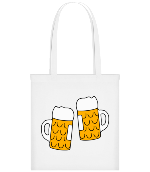 Deux Bières - Tote Bag - Blanc - Devant
