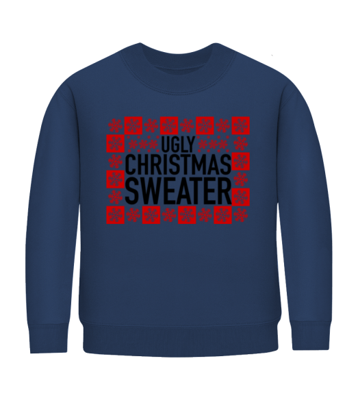 Ugly Christmas Sweater - Sweatshirt Enfant - Bleu marine - Devant