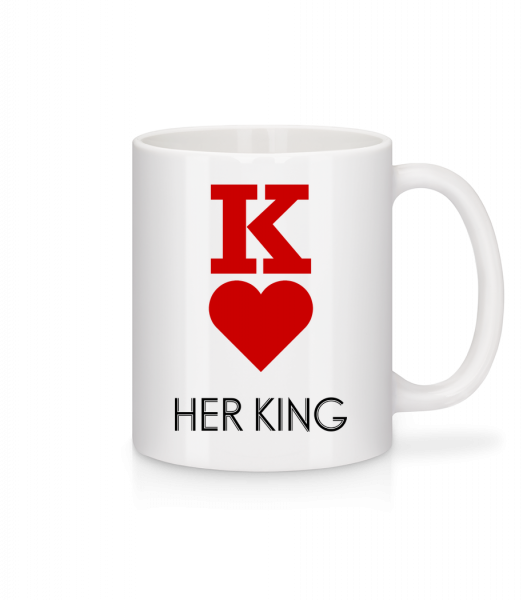 Her King - Mug en céramique blanc - Blanc - Vorn