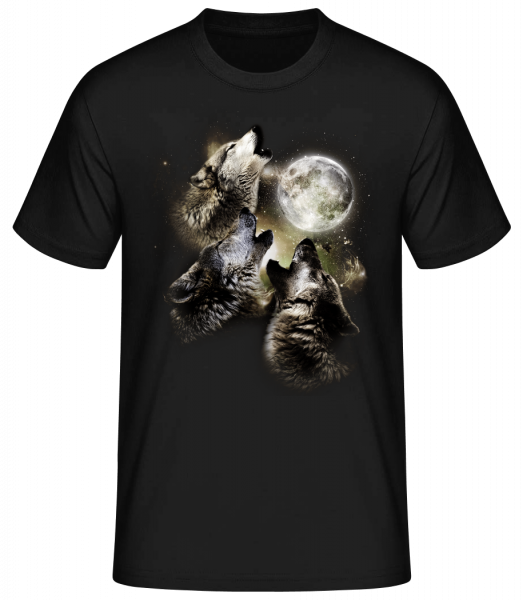 Lune Loups - T-shirt standard Homme - Noir - Vorn
