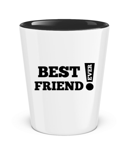 Best Friend Ever! - Verre à shot bicolore - Blanc / Noir - Devant