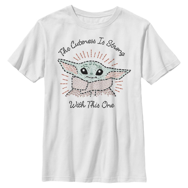 Star Wars - The Mandalorian - The Child Stitch - Enfant T-shirt - Blanc - Devant