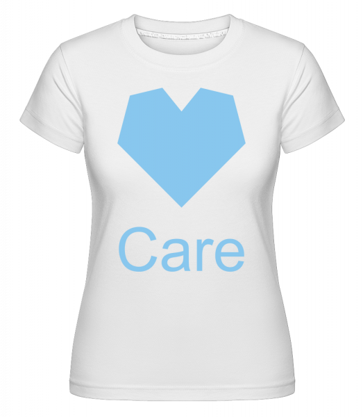 Care Heart -  T-shirt Shirtinator femme - Blanc - Vorn