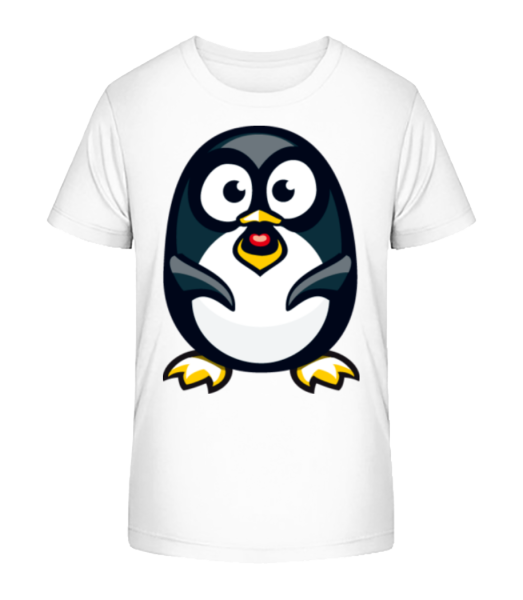 Love Penguin - T-shirt bio Enfant Stanley Stella - Blanc - Devant