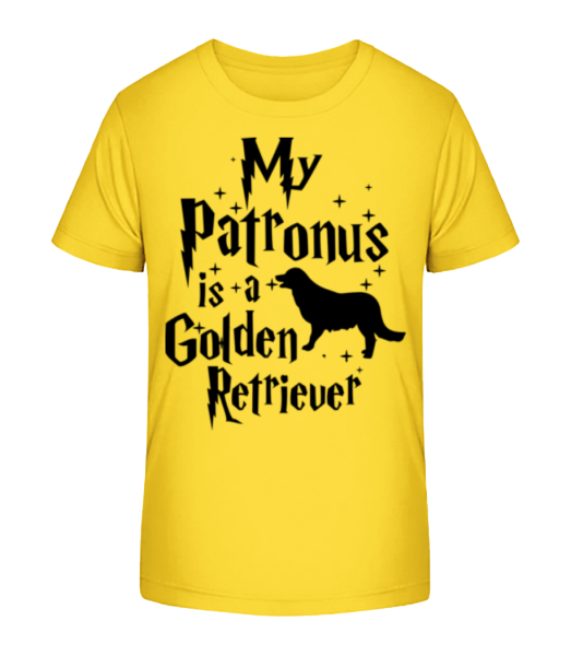 My Patronus Is A Golden Retrieve - T-shirt bio Enfant Stanley Stella - Jaune - Devant