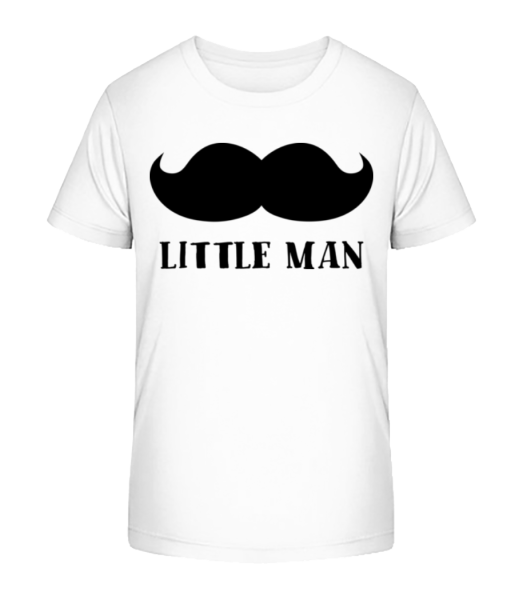 Little Man Mustache - T-shirt bio Enfant Stanley Stella - Blanc - Devant