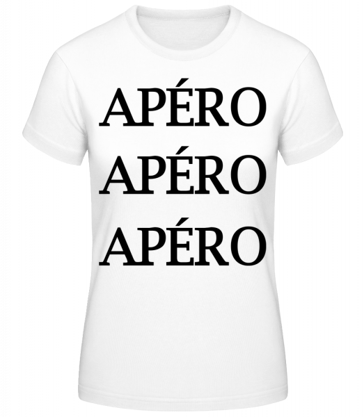 Apéro - T-shirt standard Femme - Blanc - Vorn