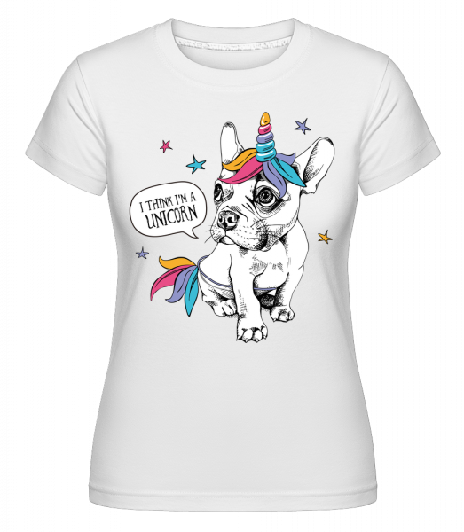 I Am A Unicorn -  T-shirt Shirtinator femme - Blanc - Vorn