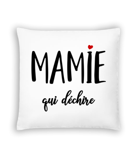 Mamie Qui Déchire - Coussin - Blanc - Devant