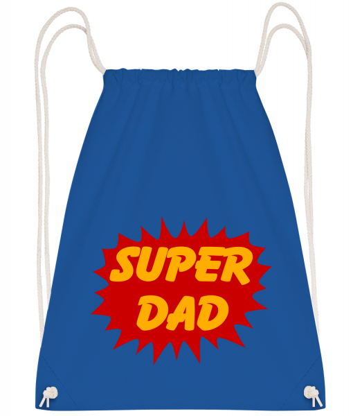 Super Dad - Sac à dos Drawstring - Bleu royal - Vorn