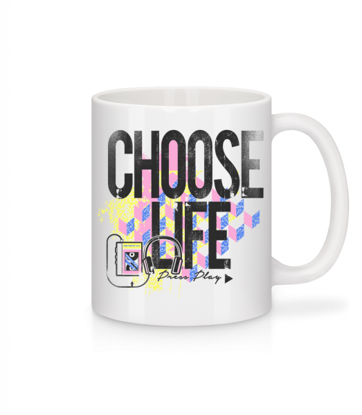 Choose Life - Mug en céramique blanc - Blanc - Vorn