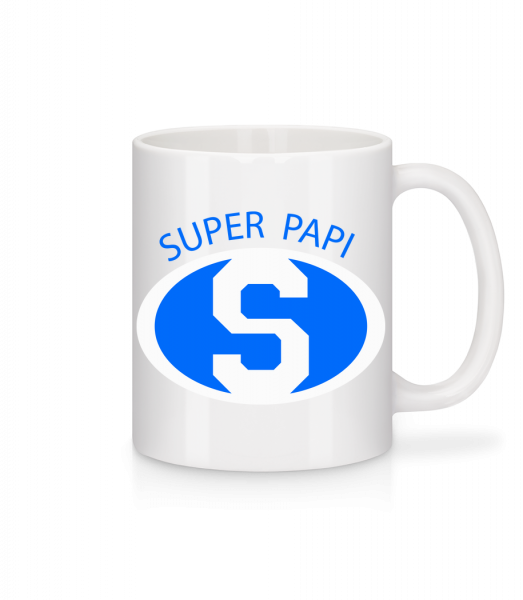 Super Papi - Mug en céramique blanc - Blanc - Vorn