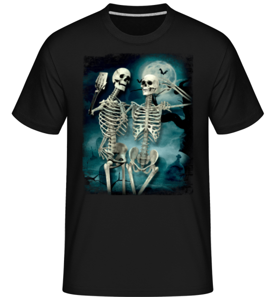 Selfie De Squelette -  T-Shirt Shirtinator homme - Noir - Devant
