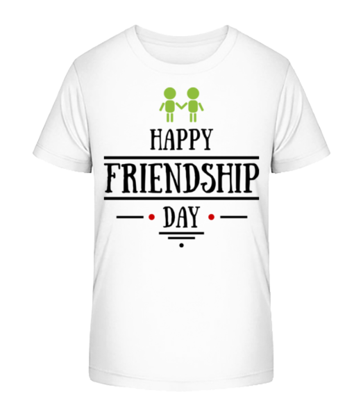 Happy Friendship Day - T-shirt bio Enfant Stanley Stella - Blanc - Devant