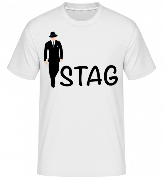 Stag -  T-Shirt Shirtinator homme - Blanc - Vorn