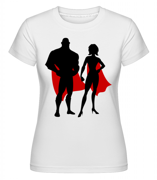 Superheroes With Cape -  T-shirt Shirtinator femme - Blanc - Vorn