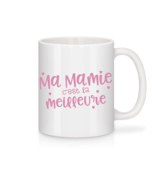 Ma Mamie C'est La Meilleure - Mug en céramique blanc - Blanc - Vorn