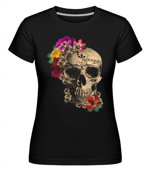 Crâne Mexique -  T-shirt Shirtinator femme - Noir - Vorn