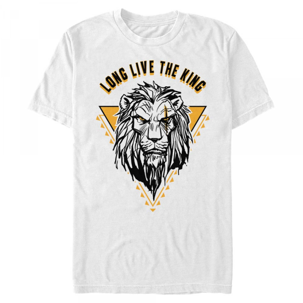 Disney - Le Roi lion - Scar Long Live The King - Homme T-shirt - Blanc - Devant