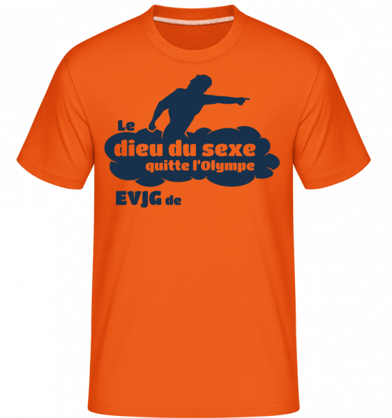 Dieu Du Sexe -  T-Shirt Shirtinator homme - Orange - Vorn
