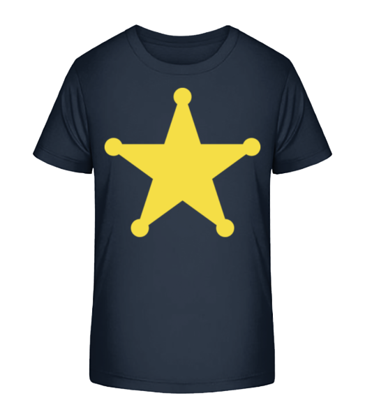 Étoile Logo - T-shirt bio Enfant Stanley Stella - Bleu marine - Devant