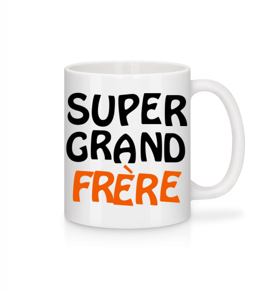 Super Grand Frère - Mug en céramique blanc - Blanc - Vorn