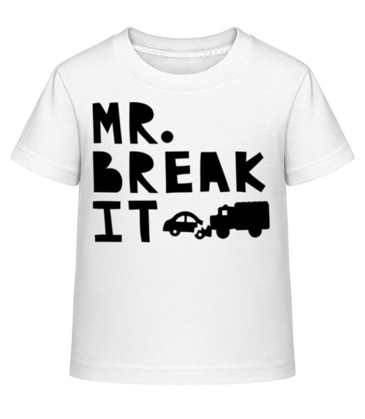 Mr Break It - T-shirt shirtinator Enfant - Blanc - Devant