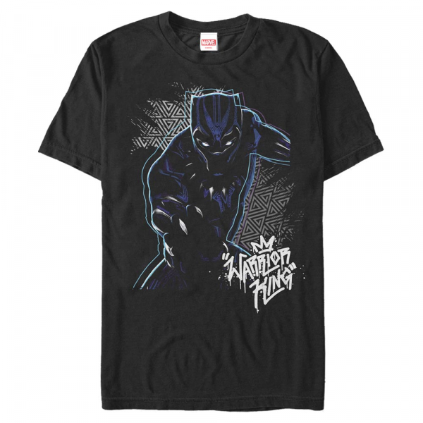 Marvel - Black Panther - Black Panther Warrior Prince - Homme T-shirt - Noir - Devant