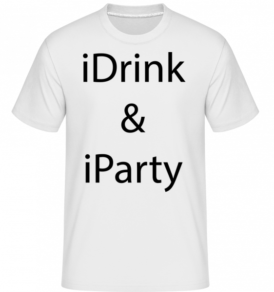 iDrink & iParty -  T-Shirt Shirtinator homme - Blanc - Vorn
