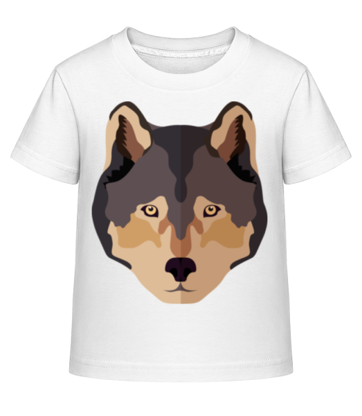 Loup Comic Ombre - T-shirt shirtinator Enfant - Blanc - Devant