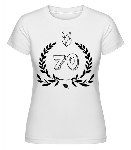 Anniversaire Des Années 70 -  T-shirt Shirtinator femme - Blanc - Vorn