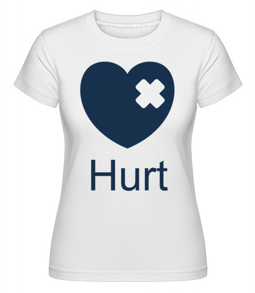 Hurt Heart -  T-shirt Shirtinator femme - Blanc - Vorn