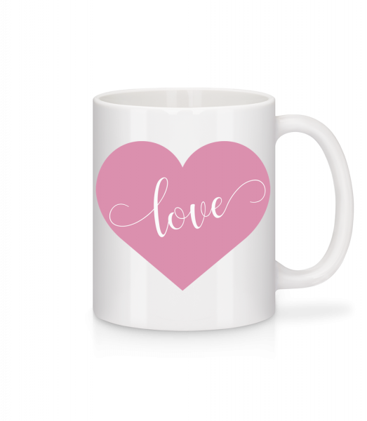 Love - Mug en céramique blanc - Blanc - Vorn