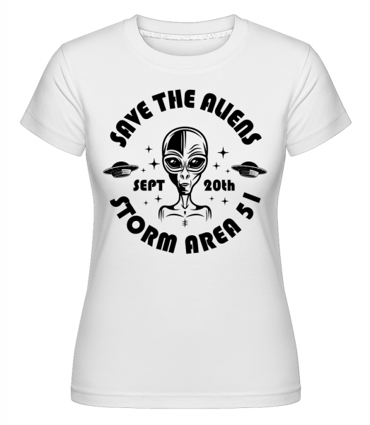 Storm Area 51 -  T-shirt Shirtinator femme - Blanc - Vorn