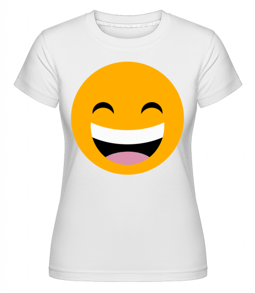 Laughing Smiley -  T-shirt Shirtinator femme - Blanc - Vorn