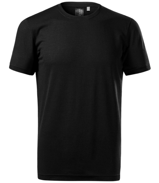 T-shirt mérinos Homme - Noir - Devant