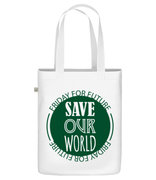Save Our World - Sac en toile bio - Blanc - Devant
