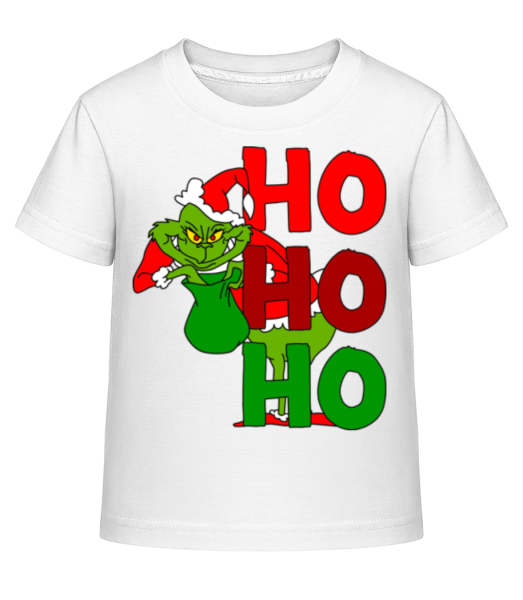 Grinch Ho Ho Ho - T-shirt shirtinator Enfant - Blanc - Devant