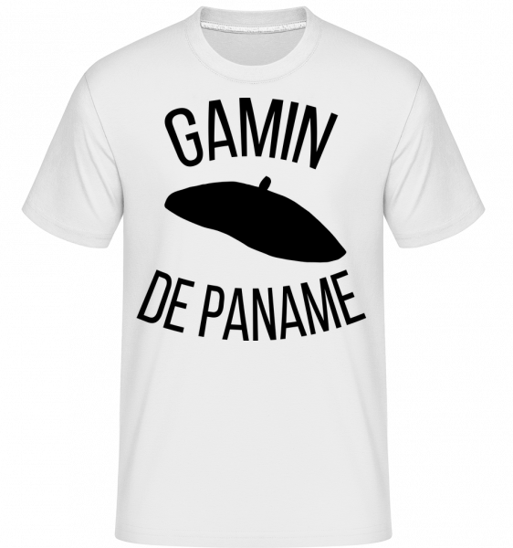 Gamin De Paname -  T-Shirt Shirtinator homme - Blanc - Vorn