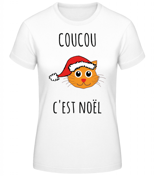 Coucou C'est Noël - T-shirt standard Femme - Blanc - Vorn