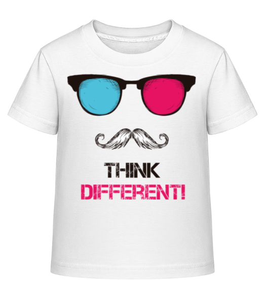 Think Different Hipster - T-shirt shirtinator Enfant - Blanc - Devant