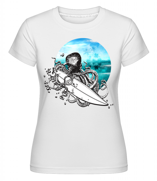 Surfeur People -  T-shirt Shirtinator femme - Blanc - Vorn