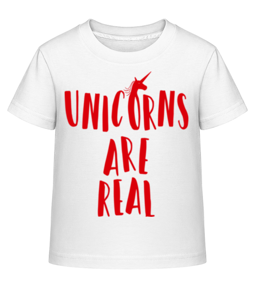 Unicorns Are Real - T-shirt shirtinator Enfant - Blanc - Devant